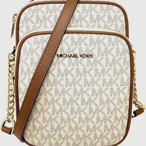 Michael Kors Jet Set Travel Medium Logo Crossbody Bag
